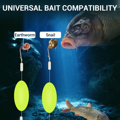 Montagem de pesca universal com bóia