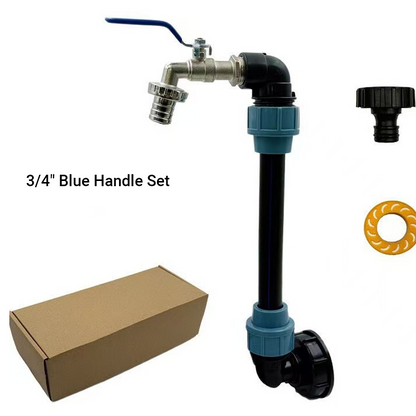 🛠️💧 Kit completo para cisternas IBC – pronto a usar 💧🔩 incluindo válvulas, adaptadores e juntas. Para água da chuva, armazenamento e transporte. Fabricado na UE – durável e estanque.