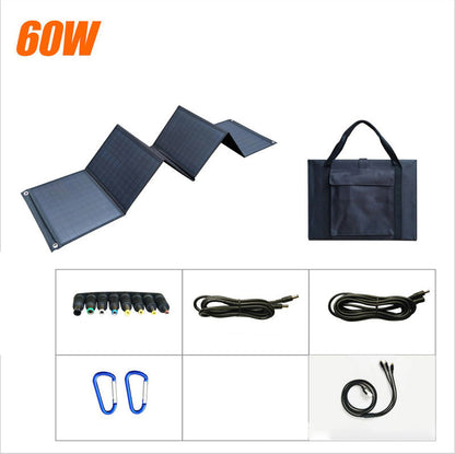 Conjunto de carregador solar com painel dobrável