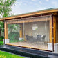 Lona isolante transparente, resistente e impermeável