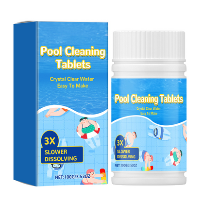 🔥Desconto de 50% no último dia!🔥Pastilhas de Limpeza para Piscinas – Água Cristalina