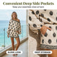👗 50% DE DESCONTO AGORA! ✨ Macacão boémio com ombros à vista – Estampado, cintura elástica e bolsos laterais – Leve e respirável – perfeito para a praia, festivais ou viagens de verão 🌺