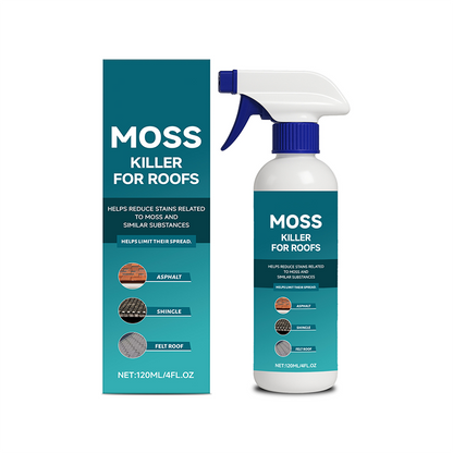 Spray multiusos para limpeza de musgo e algas em telhados