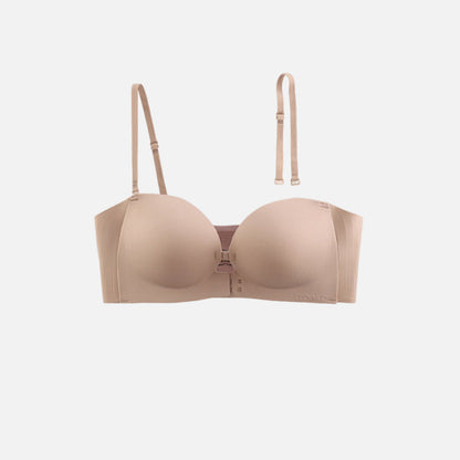 💜Sutiã com fecho frontal sem costuras e alças ajustáveis