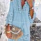 🏖️Promoção de Verão: 49% de desconto🏝️👗Vestido feminino largo em algodão e linho com bordados🌸