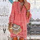 🏖️Promoção de Verão: 49% de desconto🏝️👗Vestido feminino largo em algodão e linho com bordados🌸