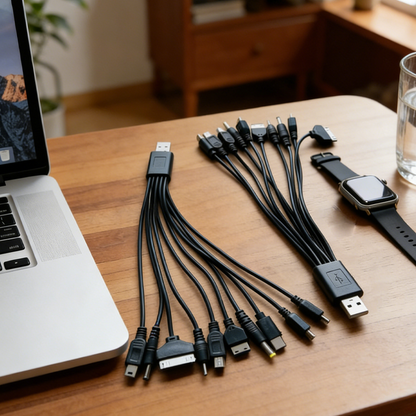 🔥Promoção por Tempo Limitado 50% DE DESCONTO!🔥Cabo de carregamento USB universal 10 em 1