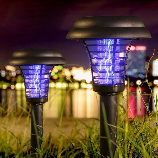 🔥Desconto de 50% no último dia!🔥Candeeiro Solar Mata-Mosquitos com Estaca