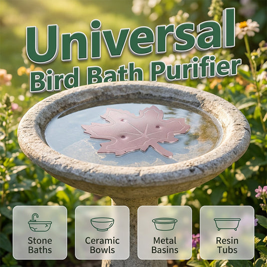 Purificador Universal para Banho de Pássaros em Forma de Folha de Ácer