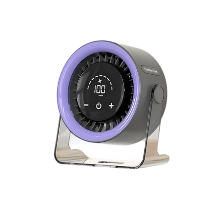 🏆 Ventilador de Mesa 2026 – USB Recarregável com Display LED 📊 | 100 Velocidades, Inclinação 120° e Oscilação Total ↔️ | Ultra-Silencioso para Quarto 😴, Escritório 🖥️ e Camping 🏕️ | Até 24H de Bateria ⚡