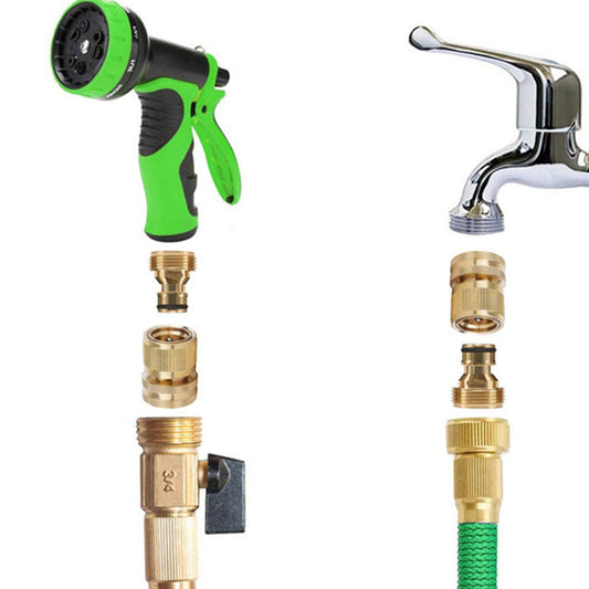🔩 DESCONTO DE 50% POR TEMPO LIMITADO! ✨ Encaixe de ligação rápida em latão de 3/4" – À prova de ferrugem, sem fugas, universal 💧