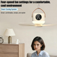 ⏰ Oferta por tempo limitado: 50% de desconto num ventilador de teto recarregável com luzes LED! 🌬️✨