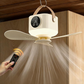 ⏰ Oferta por tempo limitado: 50% de desconto num ventilador de teto recarregável com luzes LED! 🌬️✨