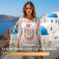 🌊🩱 Vestido de praia em croché de estilo boémio com borlas – Respirável, esvoaçante e com um toque boho chic – perfeito para a beira da piscina, a praia ou as férias de verão – ajuste regulável