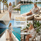 🌊🩱 Vestido de praia em croché de estilo boémio com borlas – Respirável, esvoaçante e com um toque boho chic – perfeito para a beira da piscina, a praia ou as férias de verão – ajuste regulável