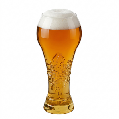 🔥Copo de cerveja com grande capacidade e relevo ornamentado