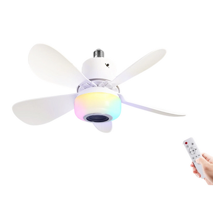 🔥💡 LAST DAY – 50% OFF! BreezGlow™ Smart Ceiling Fan Light – Bluetooth Speaker, 16M RGB Colors, E27 fit – breeze & beats in one. 🎵🌀✨