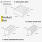 Caixa de Armazenamento de Roupa Interior com Compartimentos