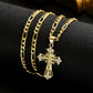 ✝️Gold-Tone Crucifix Pendant Necklace