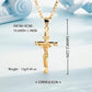 ✝️Gold-Tone Crucifix Pendant Necklace