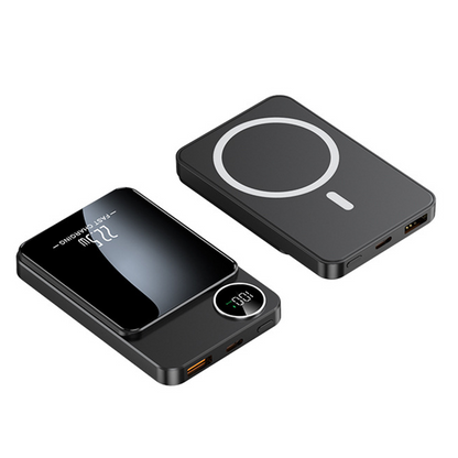 Carregador portátil de 22,5 W – magnético, fino, carrega 3 dispositivos ao mesmo tempo!