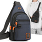 🎒 DESCONTO DE 50% POR TEMPO LIMITADO! ✨ Mochila a tiracolo impermeável com vários bolsos – arrumação organizada, alça ajustável, entrada para auscultadores 🌧️