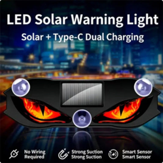 🚗🔆 Luz de aviso LED para automóvel alimentada a energia solar – 50% de desconto! Alimentada a energia solar, resistente às intempéries, ativa-se automaticamente ao anoitecer – para maior segurança na berma da estrada. 🔥🛡️
