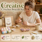 🧶 Kit de pulseira em croché «faça você mesmo», inspirado na natureza 🧘 Reduza o stress enquanto cria arte para usar com as suas próprias mãos.