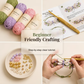 🧶 Kit de pulseira em croché «faça você mesmo», inspirado na natureza 🧘 Reduza o stress enquanto cria arte para usar com as suas próprias mãos.