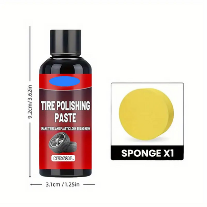 🥳 PROMOÇÃO QUENTE DE 2026 🥳💞 MAIS DE 50 MIL UNIDADES VENDIDAS! ☀️🛡️ COMPRE 3 E GANHE 2 GRÁTIS! Pasta de polimento para pneus pretos – proteção UV, hidratação profunda. Mantém os pneus pretos e brilhantes durante semanas. Uma pechincha duradoura! 🌟💧