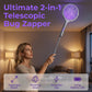 🥳2026 HOT SALE🥳💞50K+ SOLD!🛡️💤 50% OFF! Rechargeable Bug Zapper – Triple‑layer safety mesh, extendable handle, rotates for wall & corner strikes. Pest‑free sleep, worry‑free safety! 🌟💚