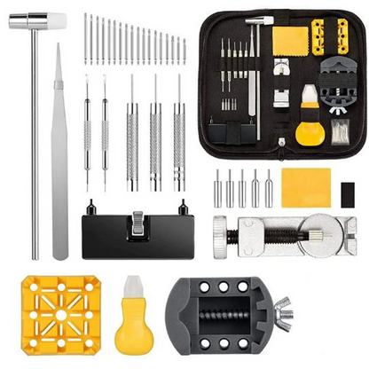 ❄️Summerfresh 50% OFF!⌚Kit de Ferramentas para Reparo de Relógio 72/147 Peças – Conjunto Completo para Troca de Pulseira, Ajuste de Bracelete e Manutenção do Dia a Dia