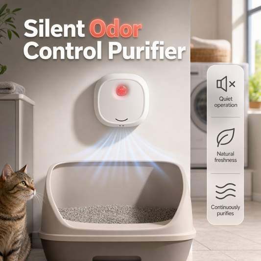 🔥50% de desconto por tempo limitado! 🌬️Diga adeus aos odores desagradáveis com este produto! Eliminador de odores para animais de estimação Smart Quiet