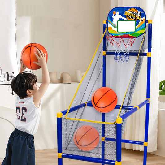 Brinquedo de basquetebol com retorno automático da bola – Diversão de arcada segura e portátil