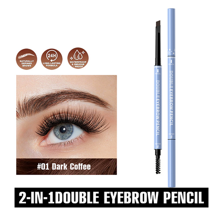 🔥Compre 1 e ganhe 1🔥 Lápis de sobrancelhas angular, à prova de água e de duas pontas