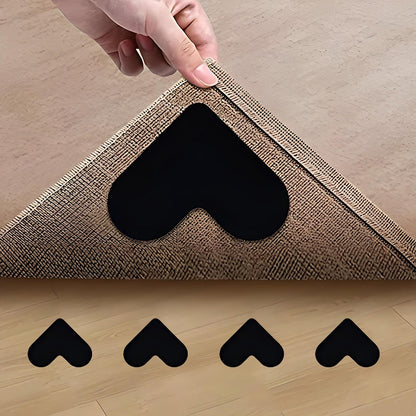 ❤️ Fixadores Antiderrapantes Reutilizáveis Em Forma De Coração Para Tapetes