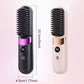 ⏳⏰Promoção das últimas 4 horas💇‍♀️Pente alisador sem fios 3 em 1 – recarregável por USB, temperatura ajustável, dentes anti-queimaduras, design portátil ideal para viagens. Indispensável para o penteado diário das mulheres!