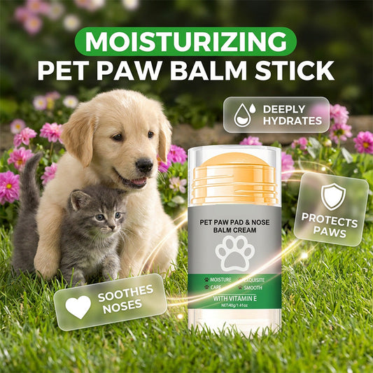 🔥Promoção quente: 50% de desconto🔥 Bálsamo hidratante em bastão para patas de animais de estimação – Coco e cera de abelha, seguro para lamber, sem sujidade 🐾