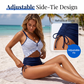 👙🌊 LIMITED TIME 50% OFF! 🌸Women Two Piece High Waisted Ruffle Swimsuit – Flattering High Waist & Ruffled Detail – Perfect for Beach Days, Sun & Fun ☀️