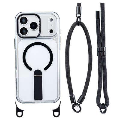 📱 50% off! 🎀 Multifunctional Smartphone Case with Wrist Strap – TPU – Built-in Stand & Adjustable 8 mm Wrist Strap – Compatible with iPhone 14/15/16/17 Pro/Max