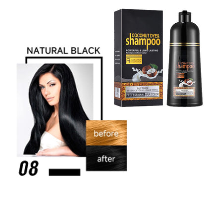 🔥Desconto de 50% no último dia!🔥Shampoo Colorante de Coco – Aplique no Banho, Sem Salão