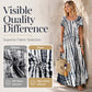 Tendências do momento⭐💃 Vestido midi esvoaçante com efeito tie-dye e caimento elegante – Um estilo versátil para férias e passeios pela cidade