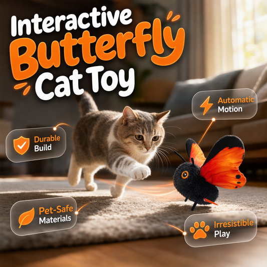🦋🐱 Brinquedo Borboleta com Sensor Inteligente – 49% OFF! Ativado por movimento, voo realista, diversão interativa – mantém seu gato entretido por horas. 🔥✨