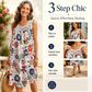 🏵️Vestido floral elegante sem mangas para mulher