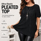🔥Desconto de 50% no último dia!🔥Blusa Plus Size Plissada com Caimento Perfeito