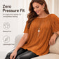 🔥Desconto de 50% no último dia!🔥Blusa Plus Size Plissada com Caimento Perfeito