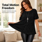 🔥Desconto de 50% no último dia!🔥Blusa Plus Size Plissada com Caimento Perfeito