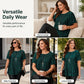 🔥Desconto de 50% no último dia!🔥Blusa Plus Size Plissada com Caimento Perfeito