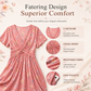Women's V-Neck Floral Print Dress with Twist Waist