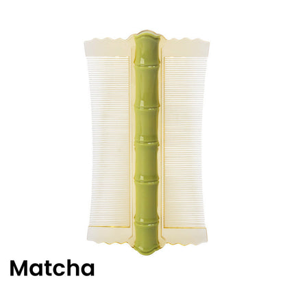 🎋 50% OFF! Bamboo Styling Double-Sided Fine Teeth Comb | Removes Lice & Dandruff | Ergonomic Grip | All Hair Types | For Adults, Kids & Pets 🌿✨